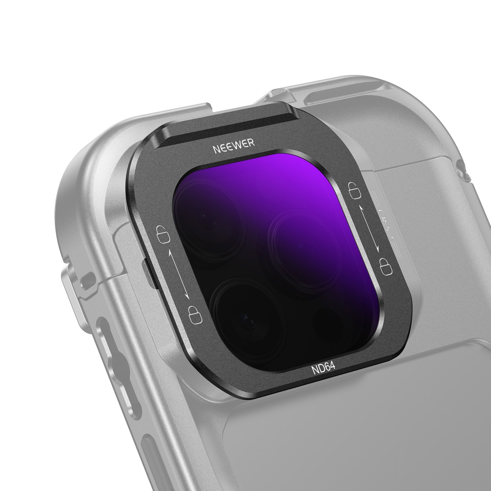 NEEWER ND64 Phone Lens Filter For iPhone 16 Pro/16 Pro Max Cage