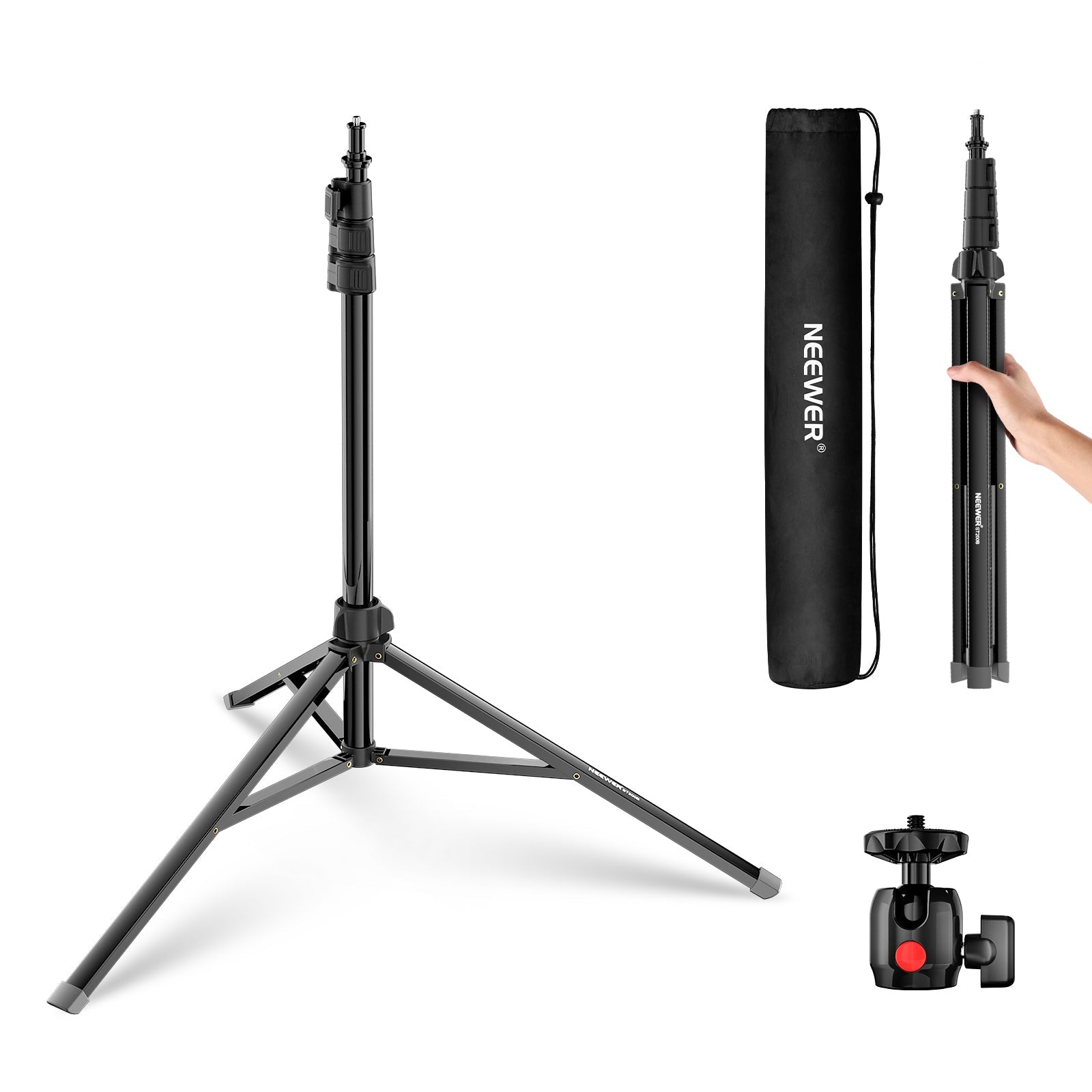 NEEWER ST200B 200cm Lightweight Photography Light Stand