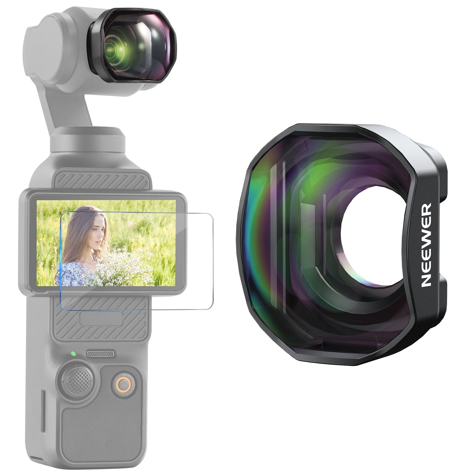 NEEWER LS-84 2X Teleconverter Lens For DJI Osmo Pocket 3