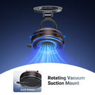 Simply rotate to securely attach the suction cup phone holder mount stand to the car dashboard