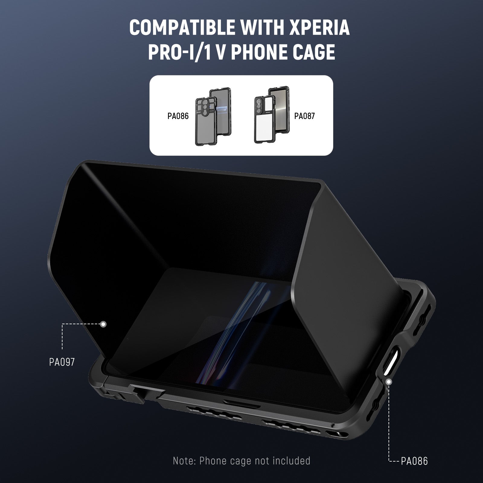NEEWER PA097 Sun Shade is compatible with ony Xperia PRO-1/1V Phone Cage
