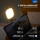 NEEWER NL10 desk monitor light is equipped with high performance 120 LEDs