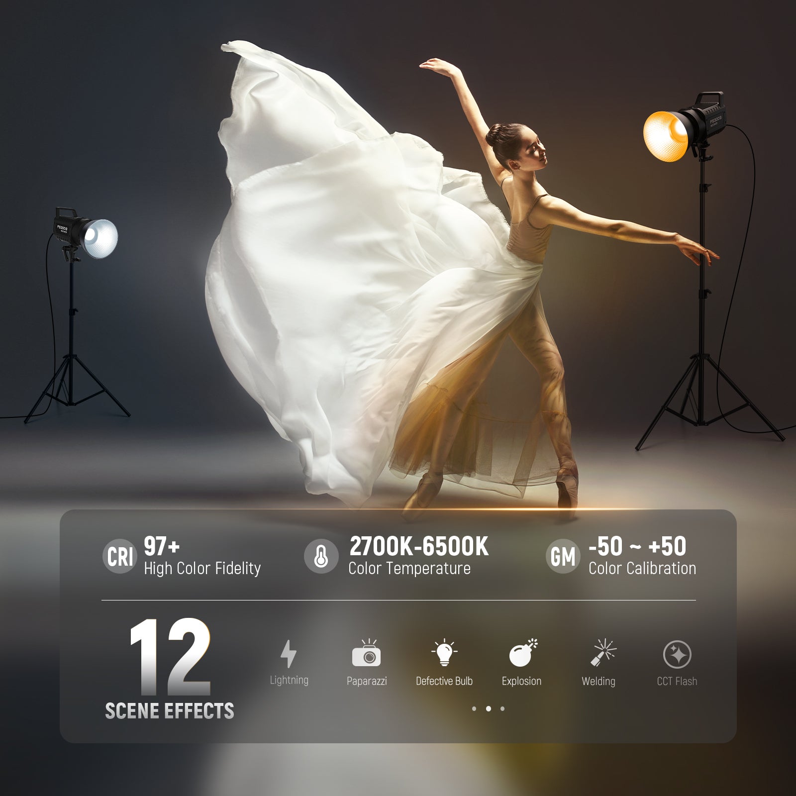 12 built in special effects enhance creativity in photos & videos