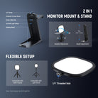 NEEWER NL10 5" Full Screen Light Kit includes a Multifunctional Light Stand