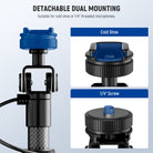 The cold shoe connects camera microphones, and the 1/4" screw connects more professional audio devices