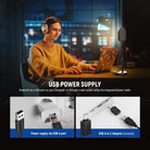 NEEWER NL10 5" Bi-Color Desk Light supports USB power supply.