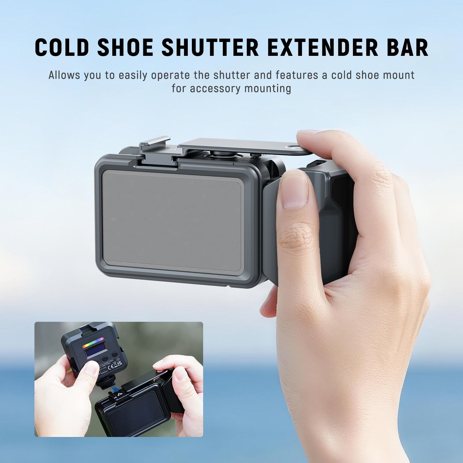 Cold Shoe Shutter Extender Bar