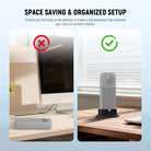 Position your X5 stably on the desktop to create a tidy workspace that enhances your focus on content creation.