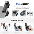 NEEWER LS-77 Fish Eye VR Lens Kit includes a 17mm lens clip.