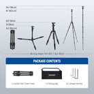 Package Contents of the NEEWER TP39 Carbon Fiber Camera Tripod Kit
