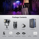 Package Contents of the NEEWER AS600C RGB COB Studio Video Light Kit