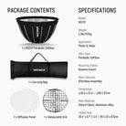 Specifications of the NEEWER NS712 Parabolic Softbox