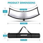 Neewer 39x18Inch/100x45CM Arclight Curved Eyelighter Lighting Clamshell Light Reflector/Diffuse with Carrying Bag