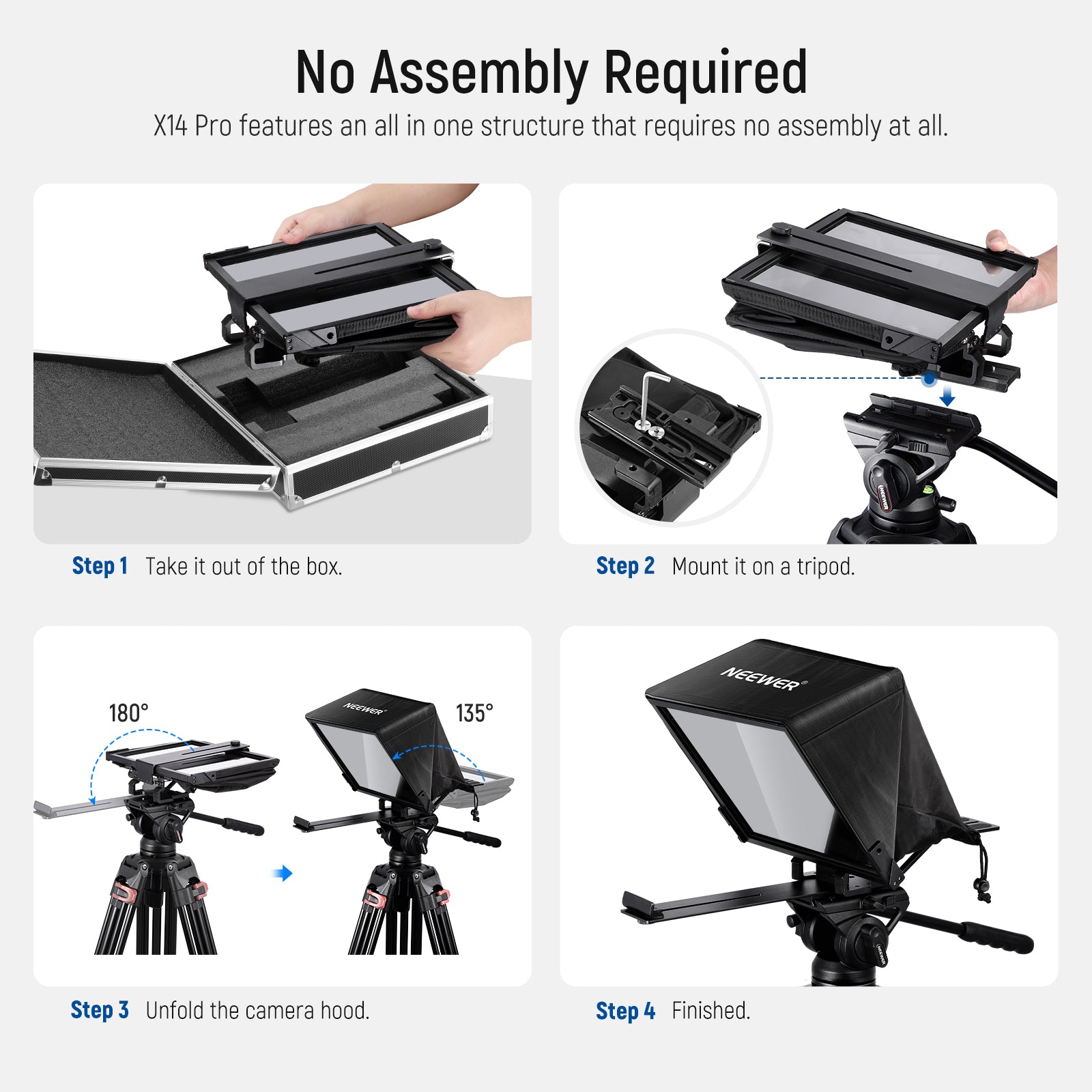 Neewer X14 Remote Teleprompter for Android and iOS 66601121 B&H