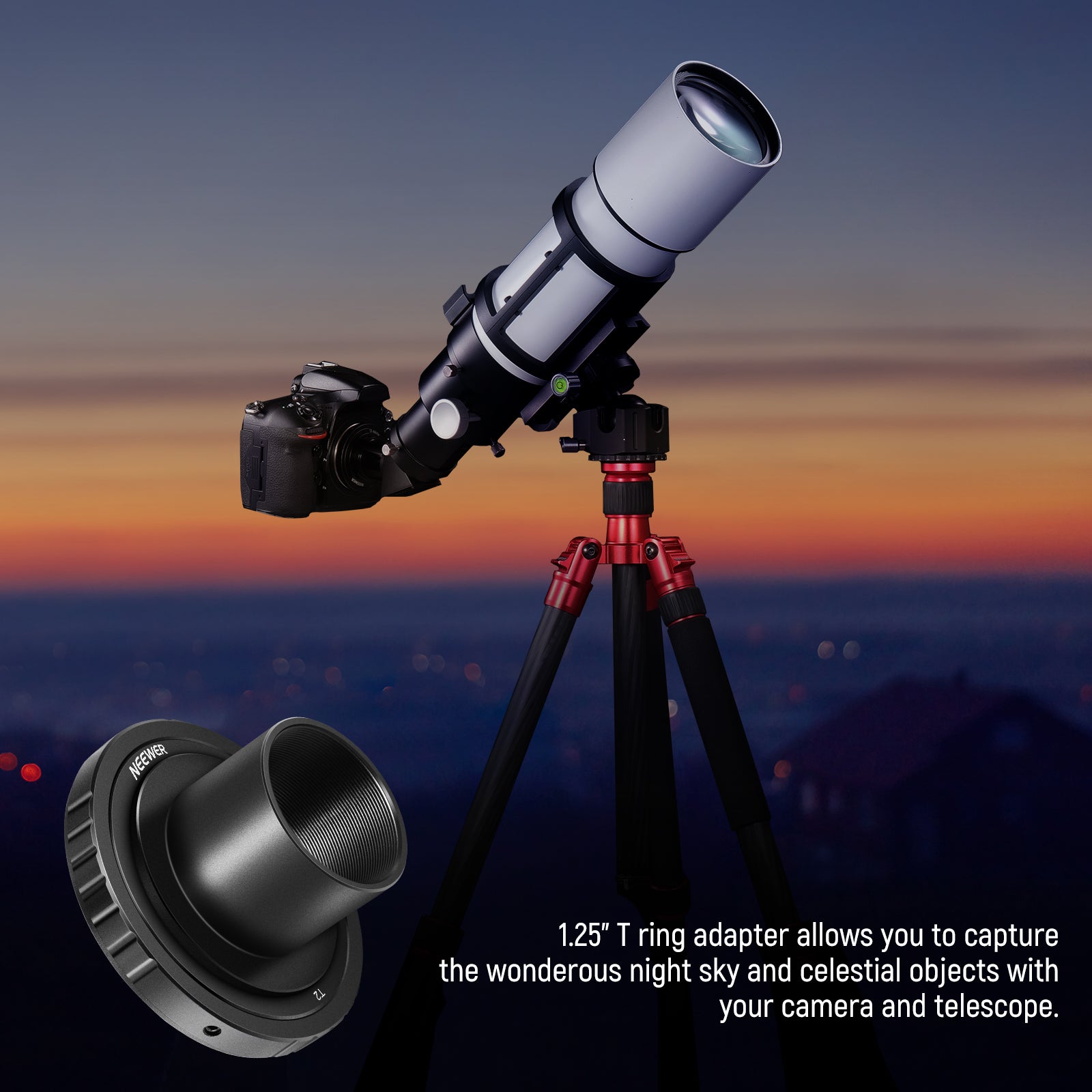 Telescope fashion t ring